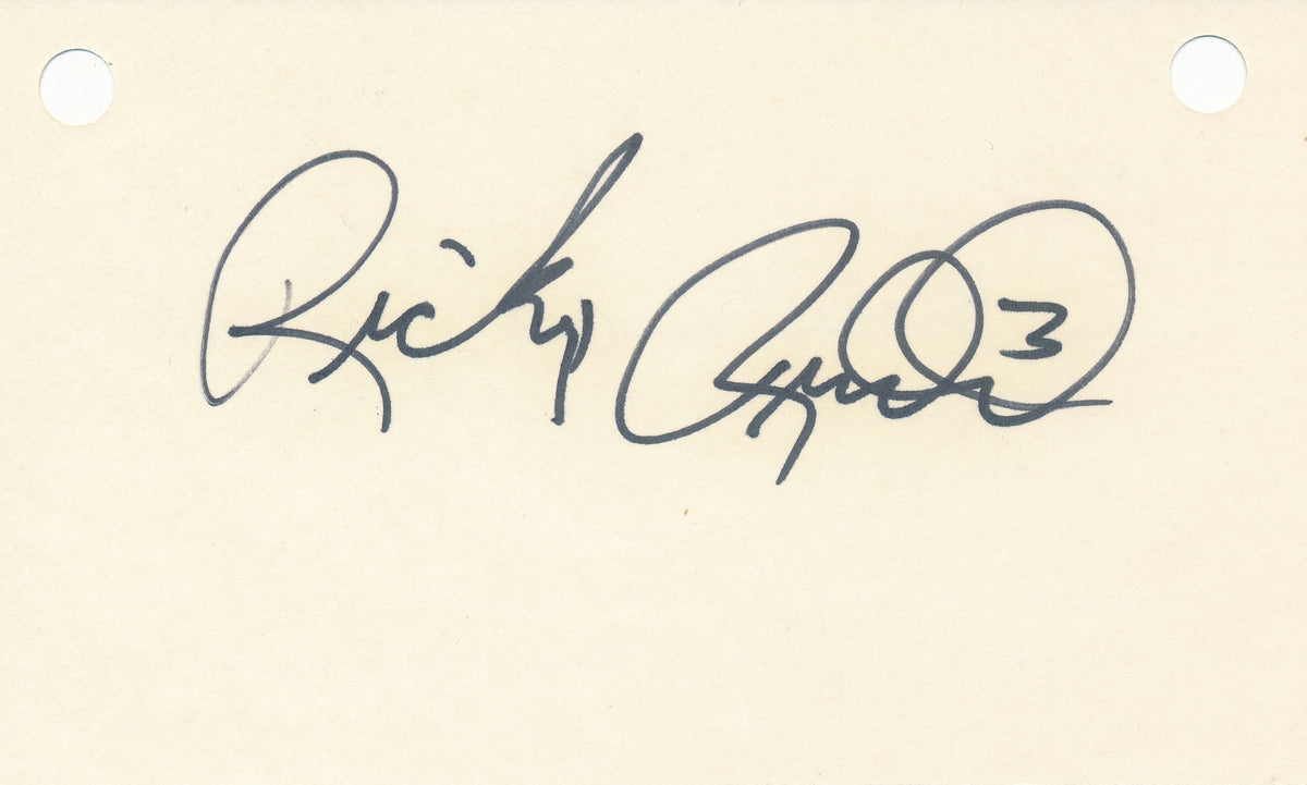 Ricky Rudd Cut Signature Card Radius Nation