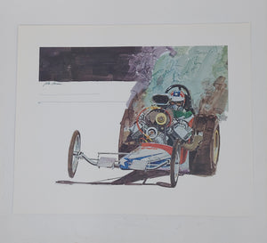 Front Engine Dragster Print