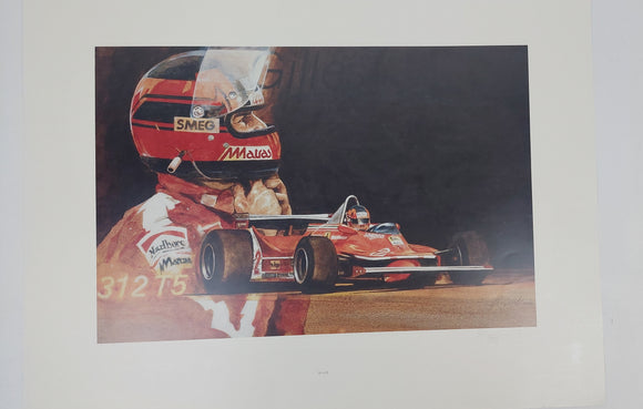 Gilles Villeneuve 1980 Ferrari 312T5 Proof Print