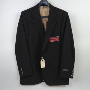 Johnny Rutherford's The 11th Row Society 1984 Bill Blass Navy Blazer, poly/wool blend, Size 41. From the Private Collection of Johnny Rutherford.