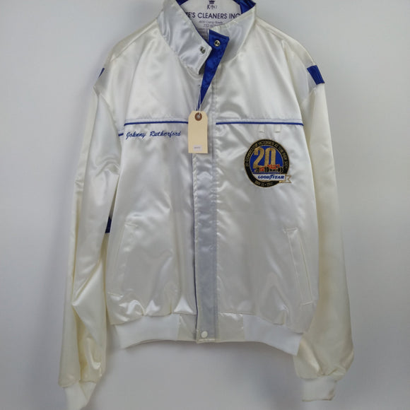 Johnny Rutherford's Goodyear 20th Win Jacket Large. From the Private Collection of Johnny Rutherford.