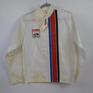 Johnny Rutherford's Schaefer at Pocono Windbreaker Medium Stains and soiled. From the Private Collection of Johnny Rutherford.