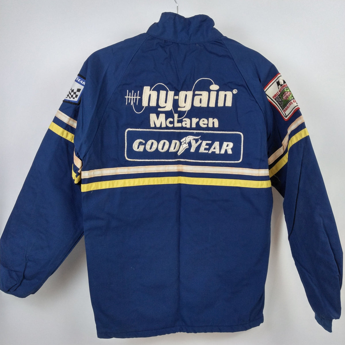 Betty Rutherford's 1976 McLaren Hy Gain Goodyear Jacket Small. From th ...