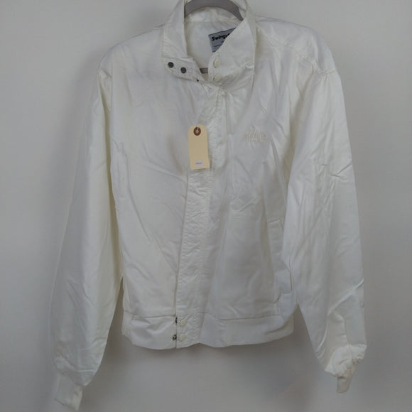 Johnny Rutherford's White Jacket Large. From the Private Collection of Johnny Rutherford.