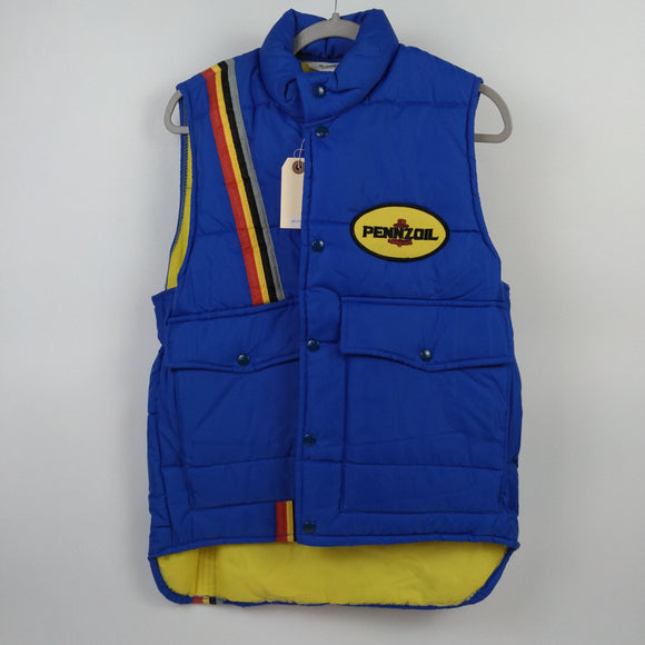 Johnny Rutherford's Pennzoil Jacket Vest Medium. From the Private Collection of Johnny Rutherford.