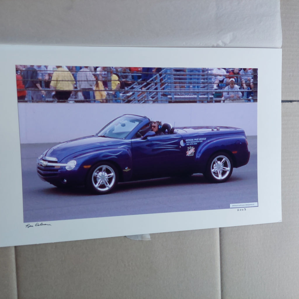 2003 Indy 500 Johnny Rutherford Pace Car Driver Photo