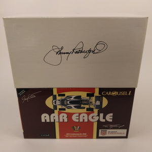 1972 Grant Eagle Carousel 1 Diecast. Box autographed by Johnny Rutherford. From the Private Collection of Johnny Rutherford.