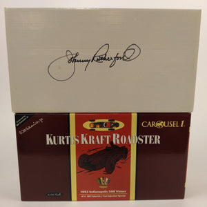 1953 Vukovich Kurtis Carousel 1 Diecast. Box autographed by Johnny Rutherford. From the Private Collection of Johnny Rutherford.