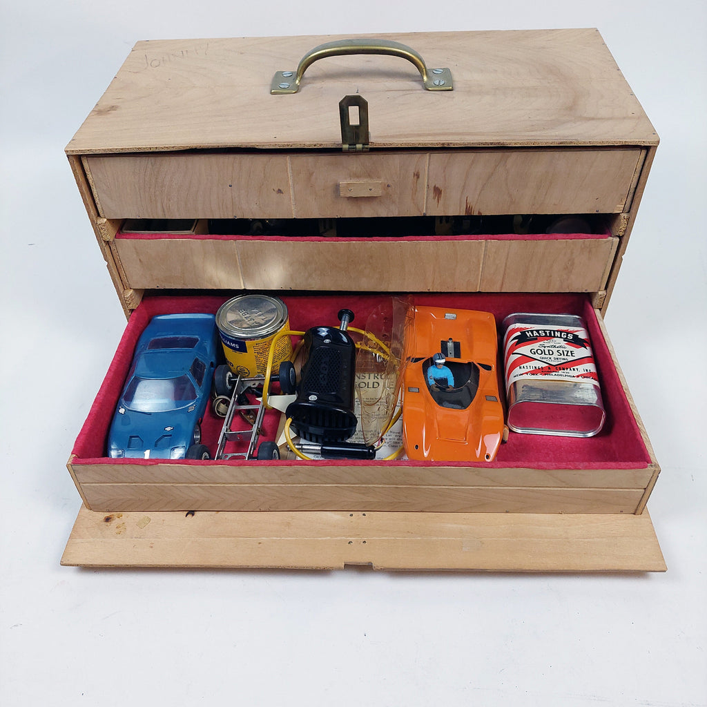 JR Slot Car Tool Box and Cars