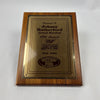 Johnny Rutherford's 1994 USAC National Midgets Night Before the 500 Grand Marshal Award Plaque. Presented by Indianapolis Raceway Park.