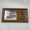 Johnny Rutherford's 1986 Team March Car Manufacture Award Plaque. Vermont America March #21.