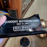 Johnny Rutherford's 2011 Miles of Memories Plate Award