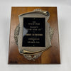 Johnny Rutherford's Dateline Award Plaque. Presented by the Advertising Club of Fort Worth, Texas in 1980.
