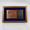 Johnny Rutherford's Indianapolis 500 Silver Anniversary Participation Plaque 1963-1988. Presented by the Indianapolis 500 Oldtimers Club in 1988.