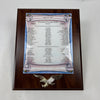 Johnny Rutherford's International Motorsports Hall of Fame Inductees Award. Presented by George Bush in 1997.