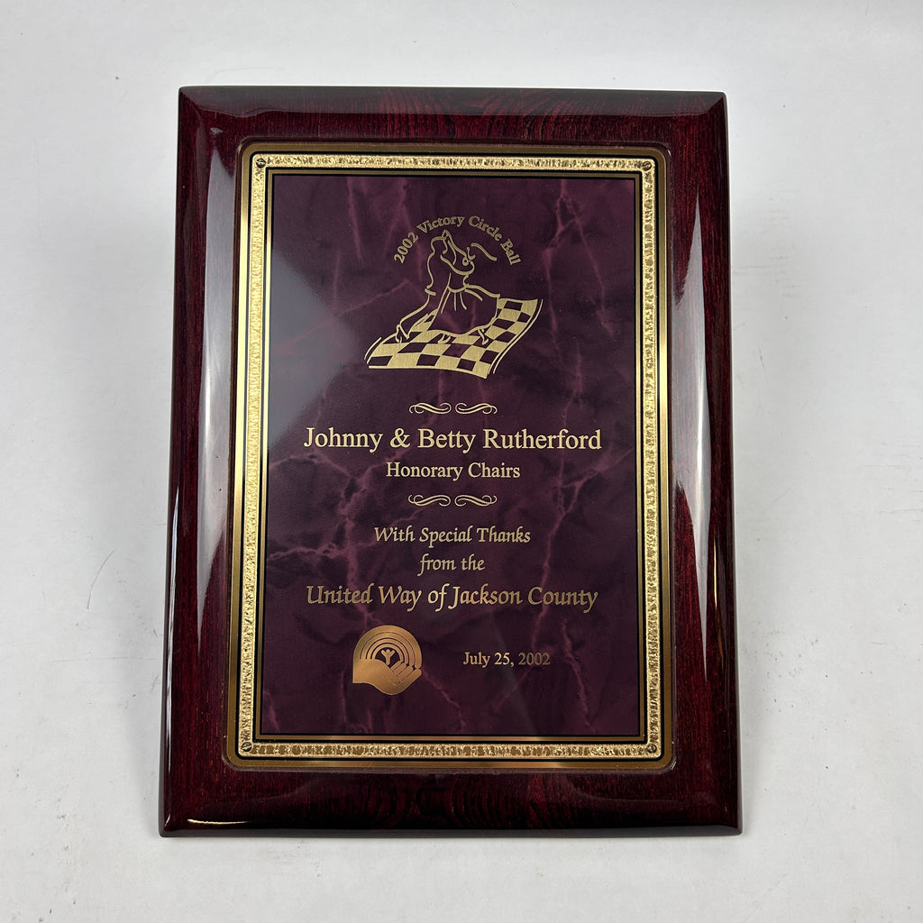 Johnny Rutherford's 2002 Unity Way of Jackson County Honorary Chairs