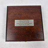 Johnny Rutherford's 1995 Great Sports Legend Dinner The Miami Project Medallion.