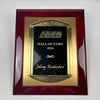 Johnny Rutherford's National Motorsports Press Association Hall of Fame Induction Plaque. Presented in 2024.