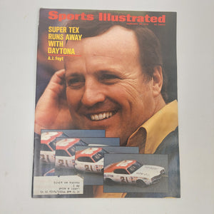 1972 Sports Illustrated Magazine - A.J. Foyt Super Tex Runs Away with Daytona