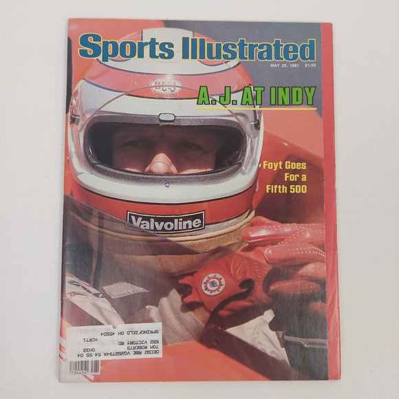 1981 Sports Illustrated Magazine - A.J. Foyt at Indy