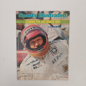 1975 Sports Illustrated Magazine - A.J. Foyt Wins the Pole. Ft. Madison