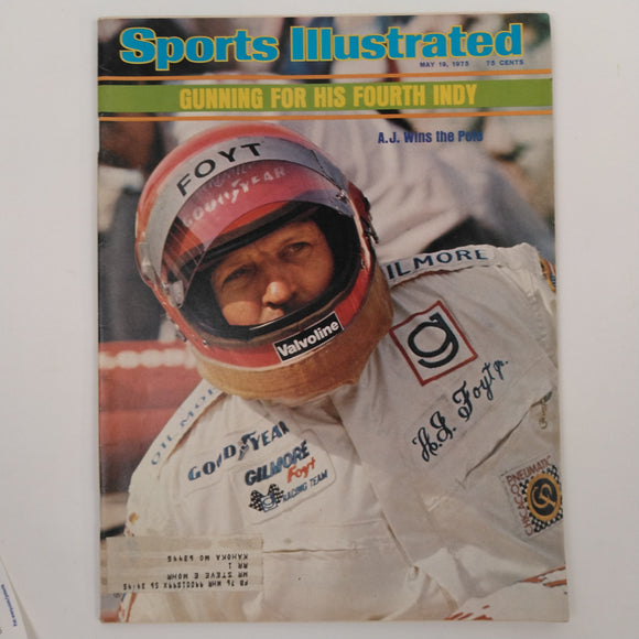 1975 Sports Illustrated Magazine - A.J. Foyt Wins the Pole. Kahako