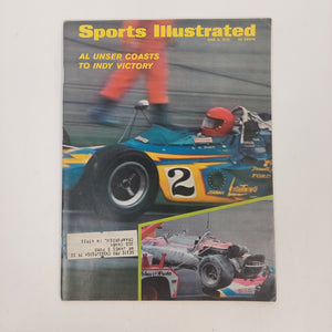 1970 Sports Illustrated Magazine - Al Unser Coasts to Indy Victory