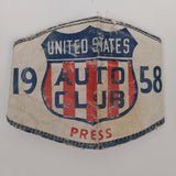 1958 United States Auto Club USAC Press Arm Band