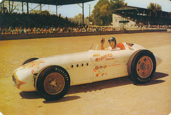 Tony Bettenhausen 1951 Mel Wiggers Special Postcard Oversized