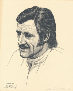 Graham Hill Goodyear Illustration Print