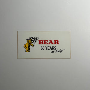 Original Bear Alignment 60 Years at Indy Decal