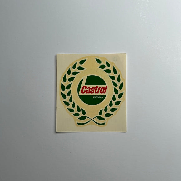 Original Castrol Motor Oil Circle Waterslide Decal