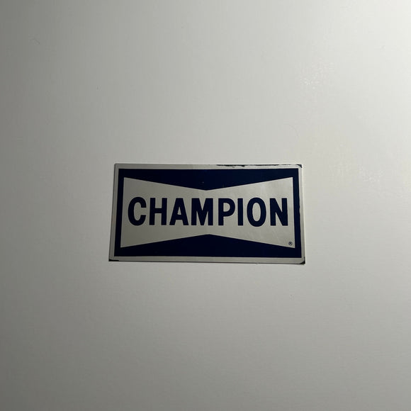 Original Champion Metallic Navy & Silver Decal