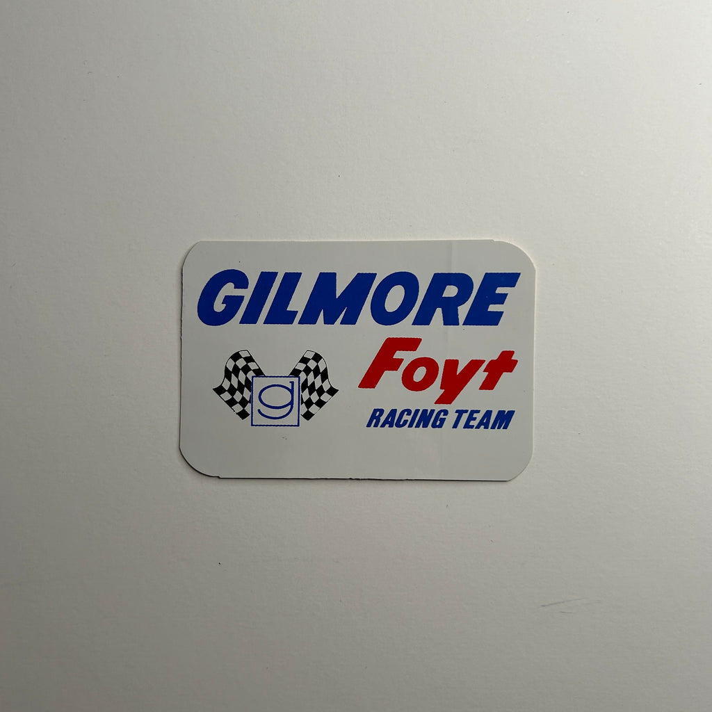 Original Gilmore Foyt Racing Team Decal