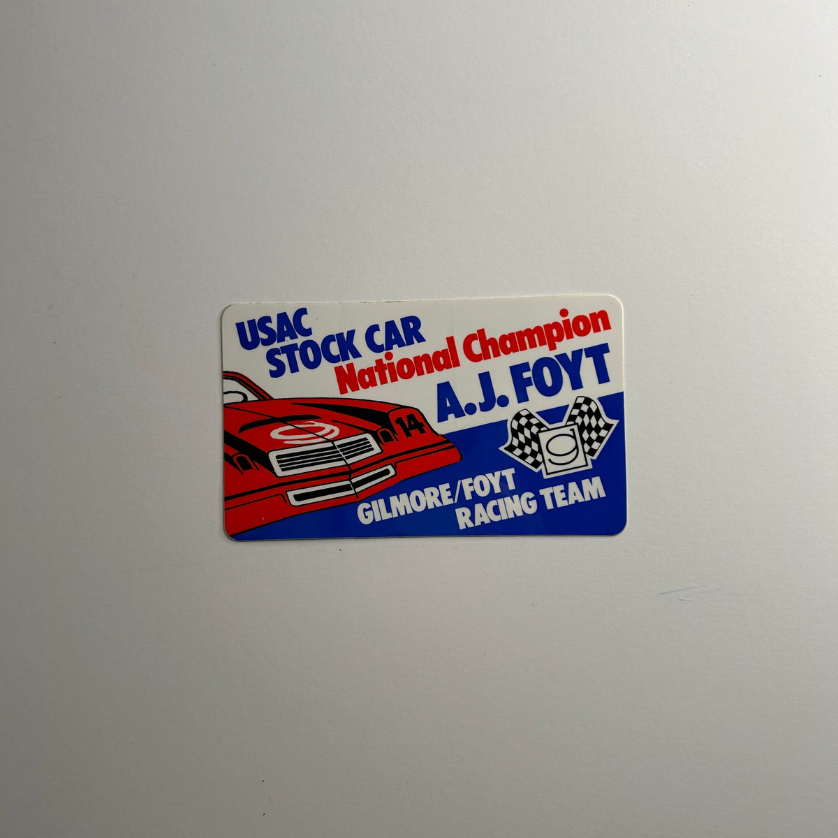 Original A.J. Foyt USAC Stock Car National Champion Decal – Radius Nation