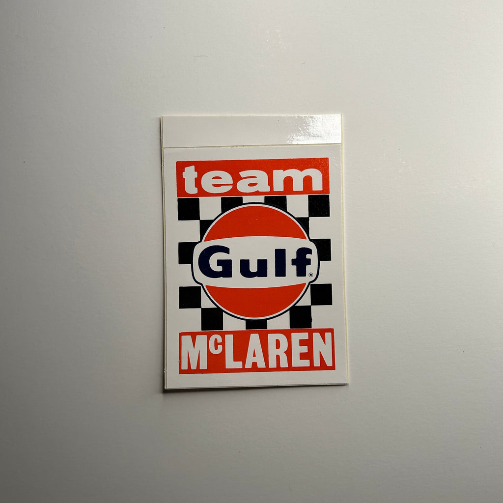 Original Team McLaren Gulf Decal