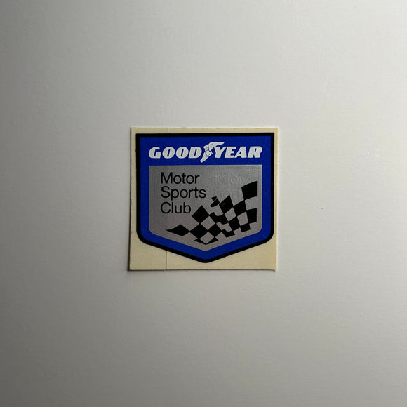 Original Goodyear Motor Sport Club Decal