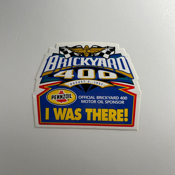 Original Brickyard 400 August 2, 1997 I was there Decal