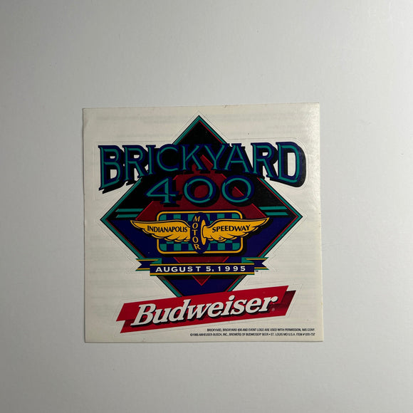 Original Brickyard 400 Budweiser August 5th, 1995 Decal