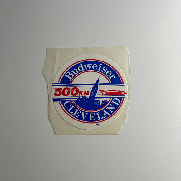 Original Budweiser 500km Cleveland Circle Decal