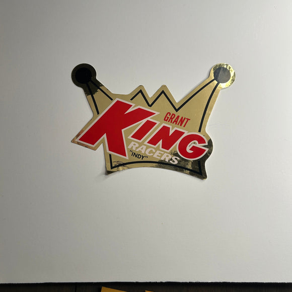 Original Grant King Racers Metallic Crown Decal