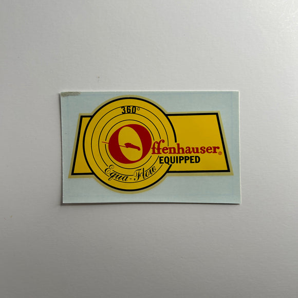 Original Offy Offenhauser Equipped Waterslide Decal