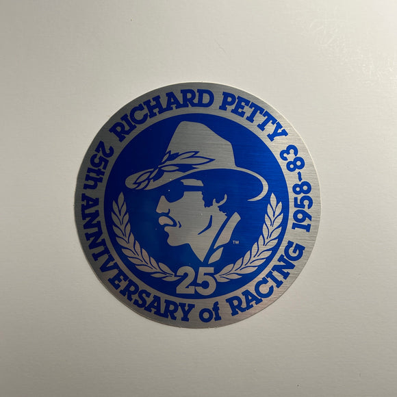 Original Richard Petty 25th Anniversary of Racing 1958-83 Decal