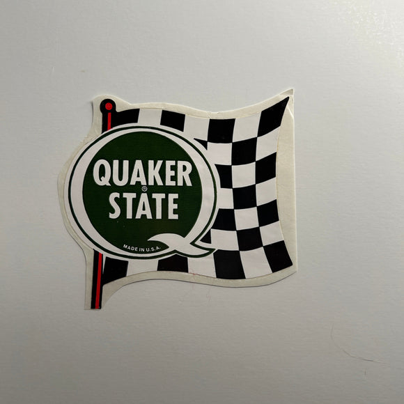 Original Quaker State Flag Decal