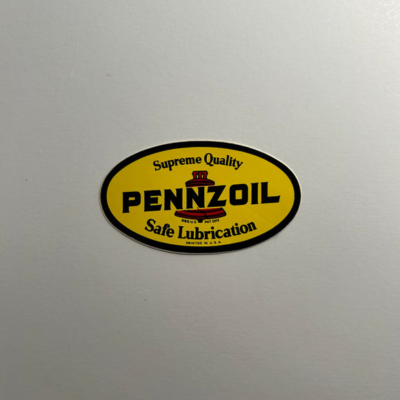 Original Pennzoil Oval Decal