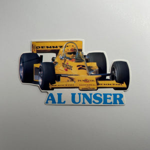 Original Al Unser Car Decal