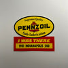 Original I was There 1981 Indianapolis 500 Pennzoil Decal