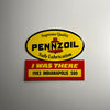 Original I was There 1983 Indianapolis 500 Pennzoil Decal