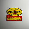 Original I was There 1986 Indianapolis 500 Pennzoil Decal