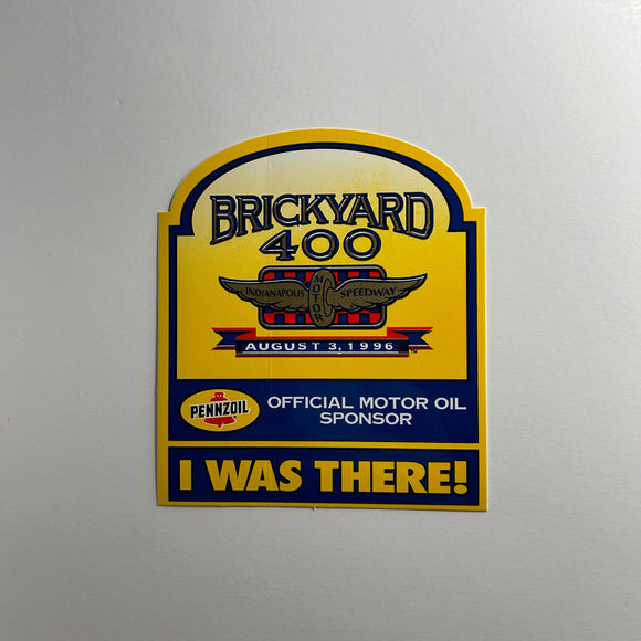 Original Brickyard 400 August 3, 1996 I was there Decal